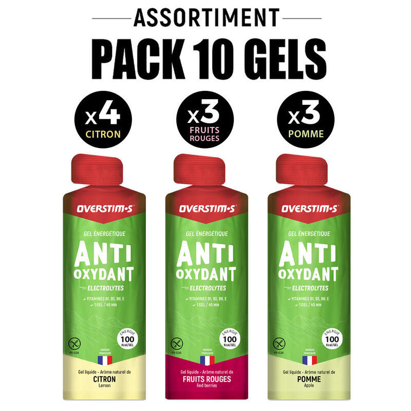 Gel énergétique Antioxydant - Assortiment - 10x34g