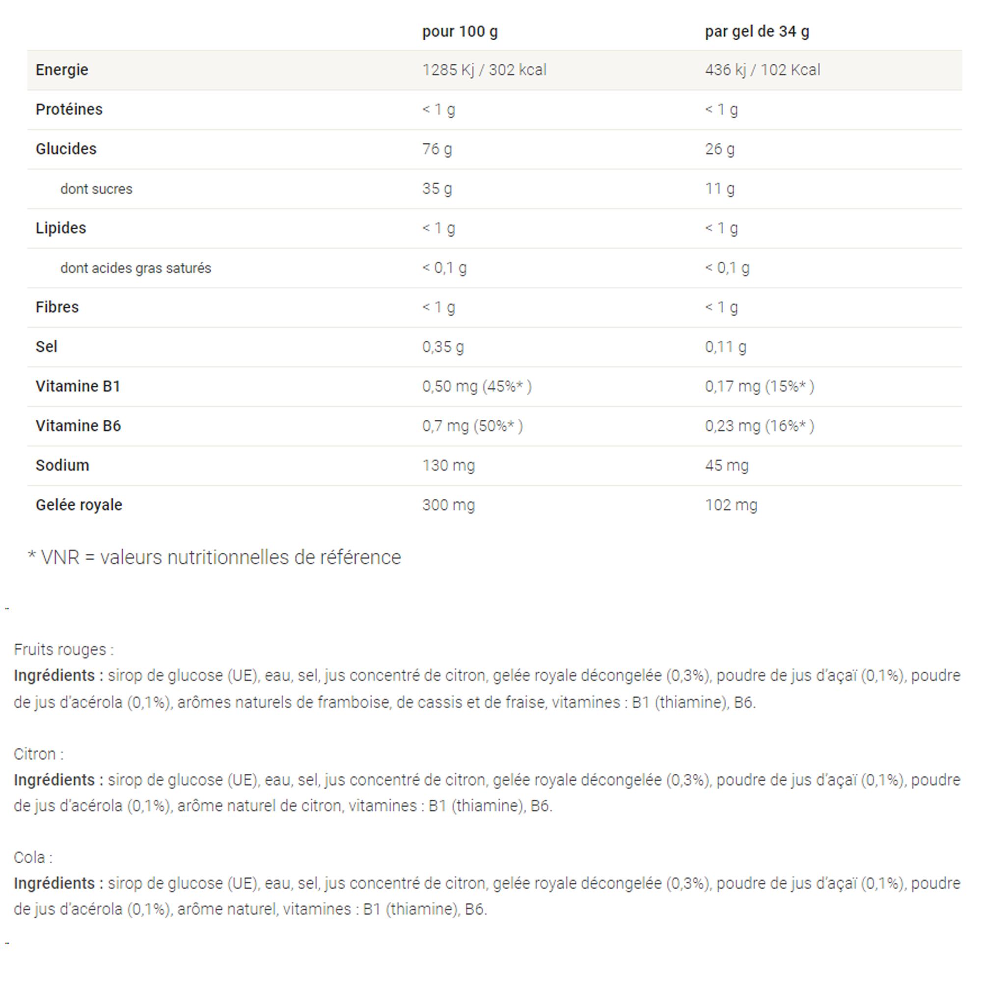 Gel énergie instantanée Coup de Fouet - Assortiment - 10x34g 7/7