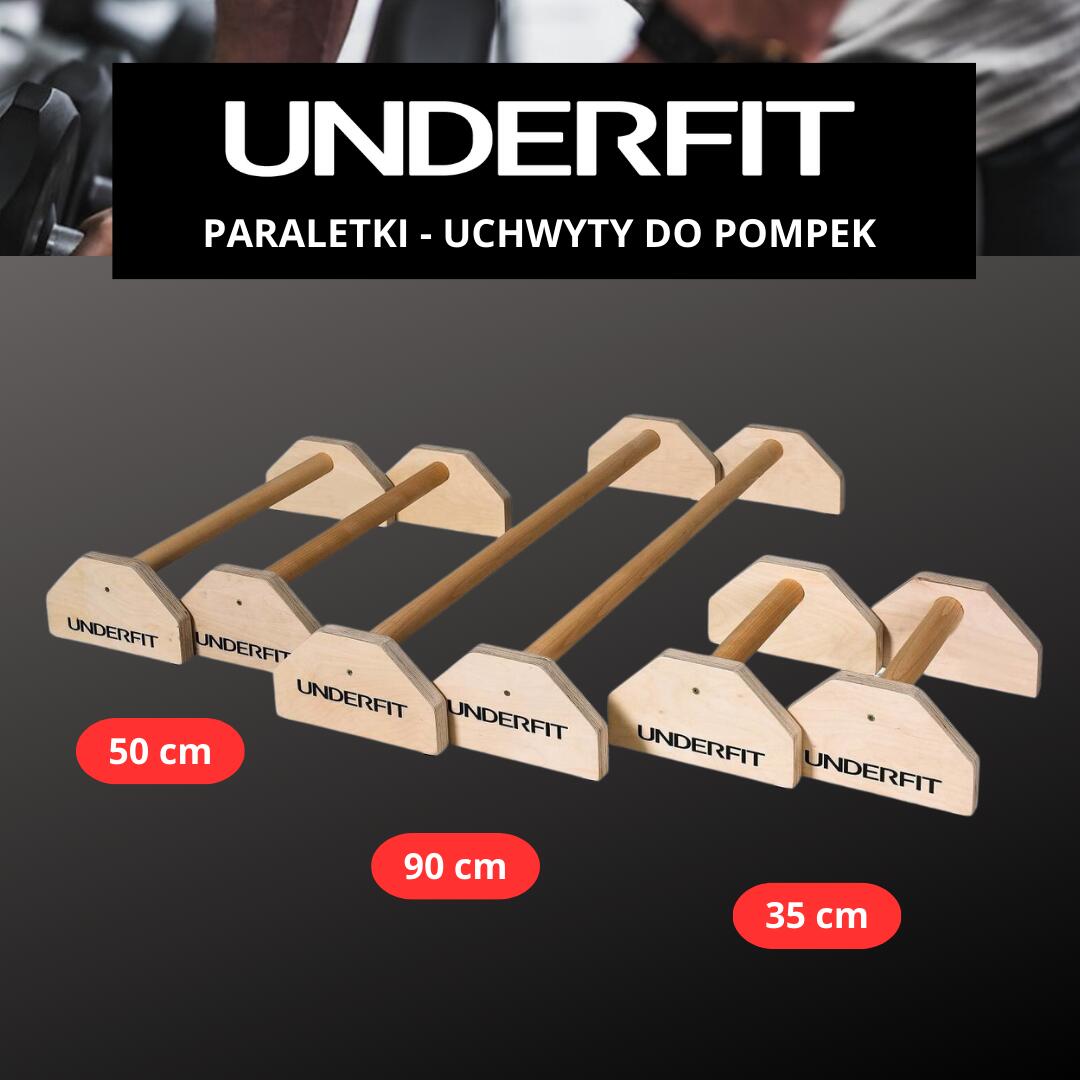 Drewniane uchwyty do pompek paraletki UNDERFIT 90 cm 6/6