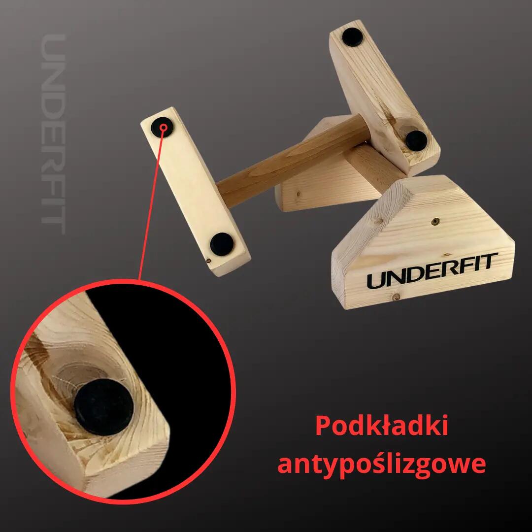 Drewniane uchwyty do pompek paraletki UNDERFIT 28 cm 6/6