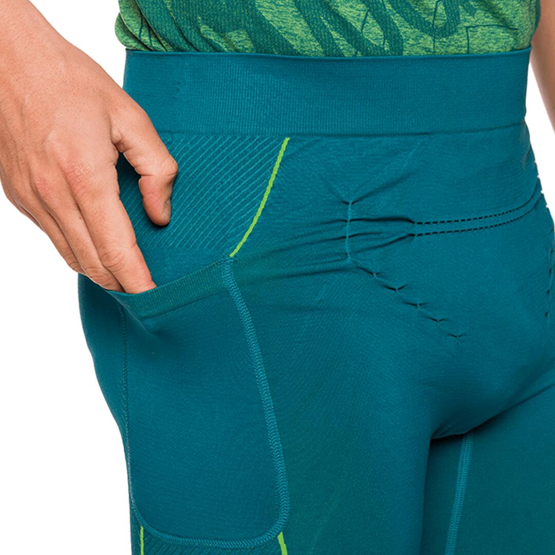 Malla pirata de Trail Running para Hombre Trangoworld Aspin Azul/Verde 7/7