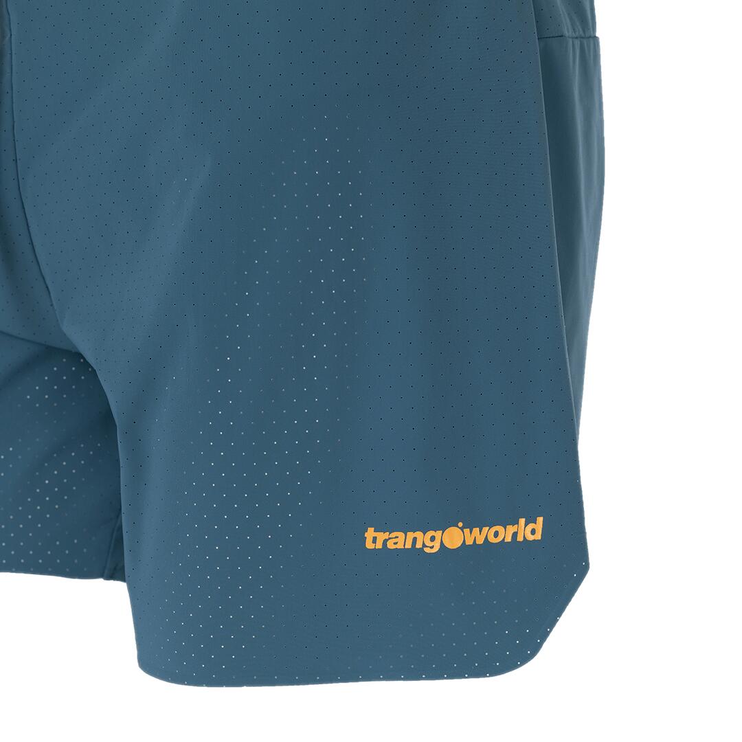 Pantalones cortos de Trail Running para Hombre Trangoworld Grotte Azul/Naranja 2/7
