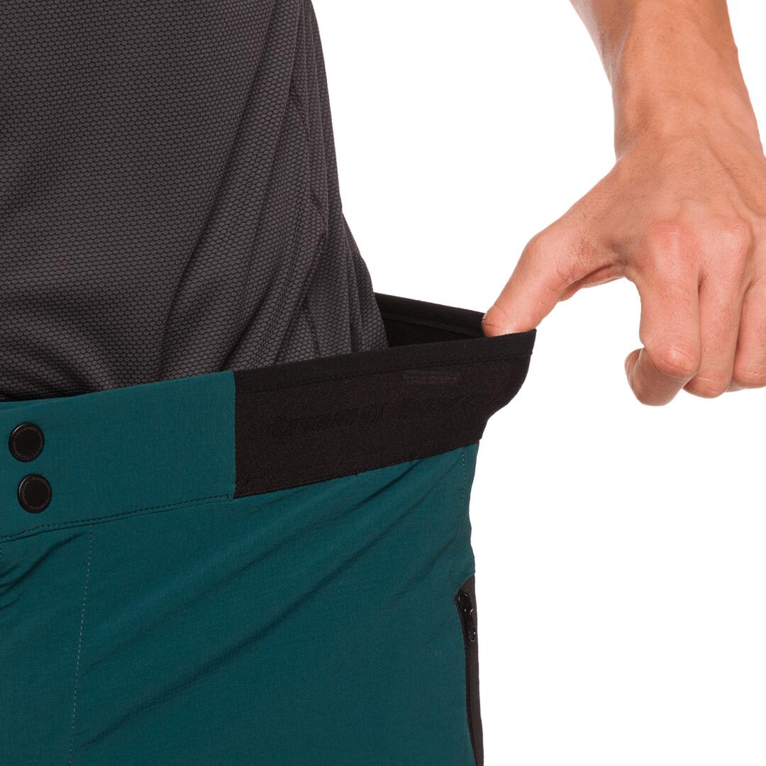 Pantalones cortos para Hombre Trangoworld Hornavan Verde/Negro/Amarillo 7/7