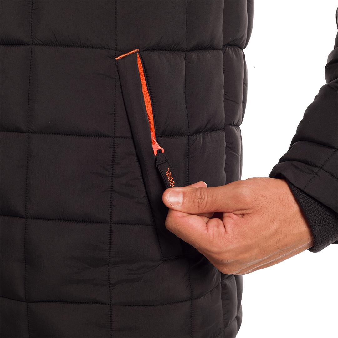 Chaqueta acolchada para Hombre Trangoworld Clisson Negro/Naranja 6/7