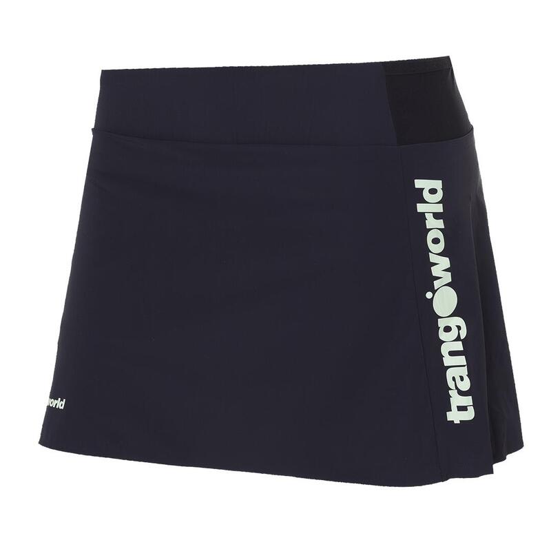 Falda de Trail Running para Mujer Trangoworld Moreta Negro/Negro