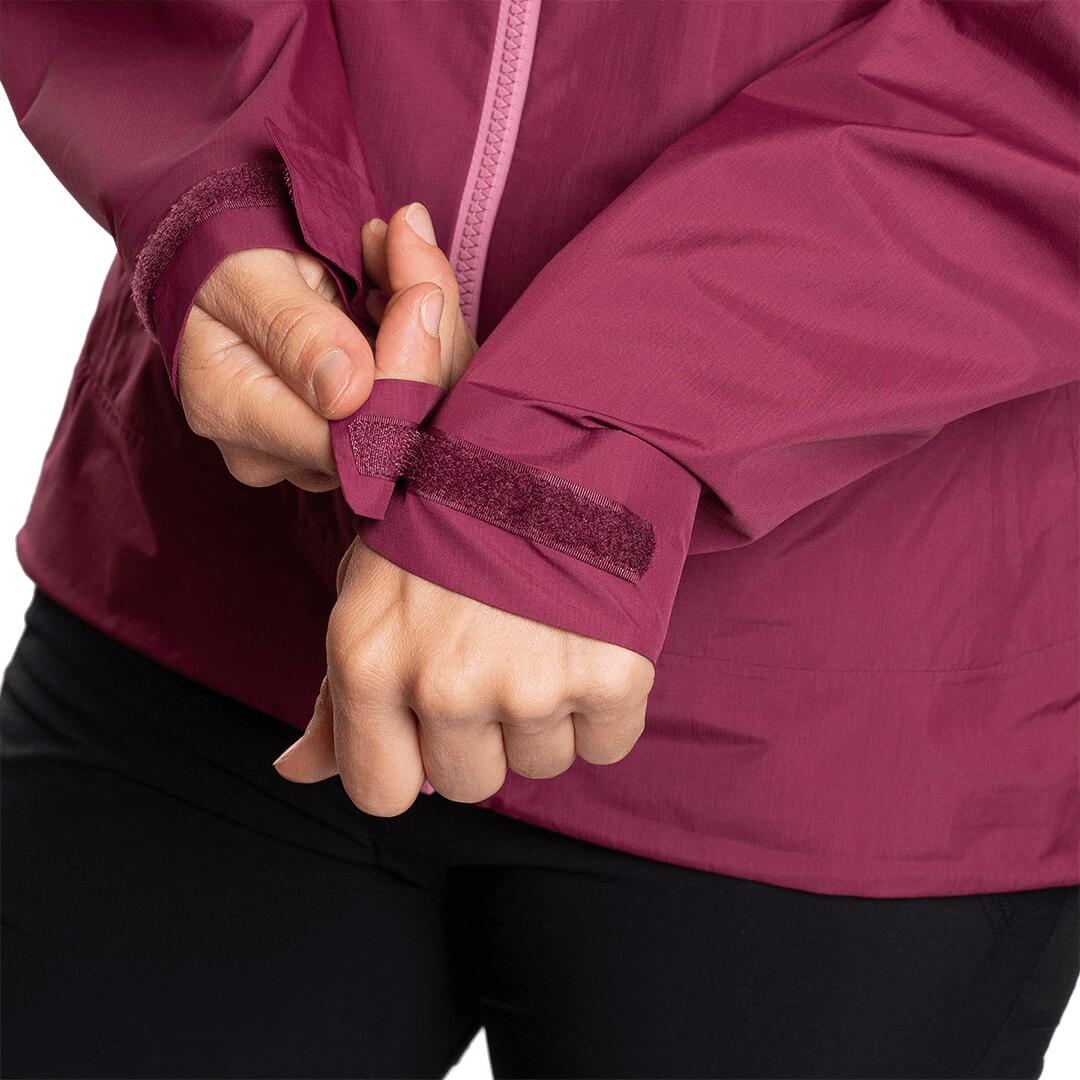Chaqueta para Mujer Trangoworld Kanchenjunga Rojo/Gris Impermeable Transpirable 7/7