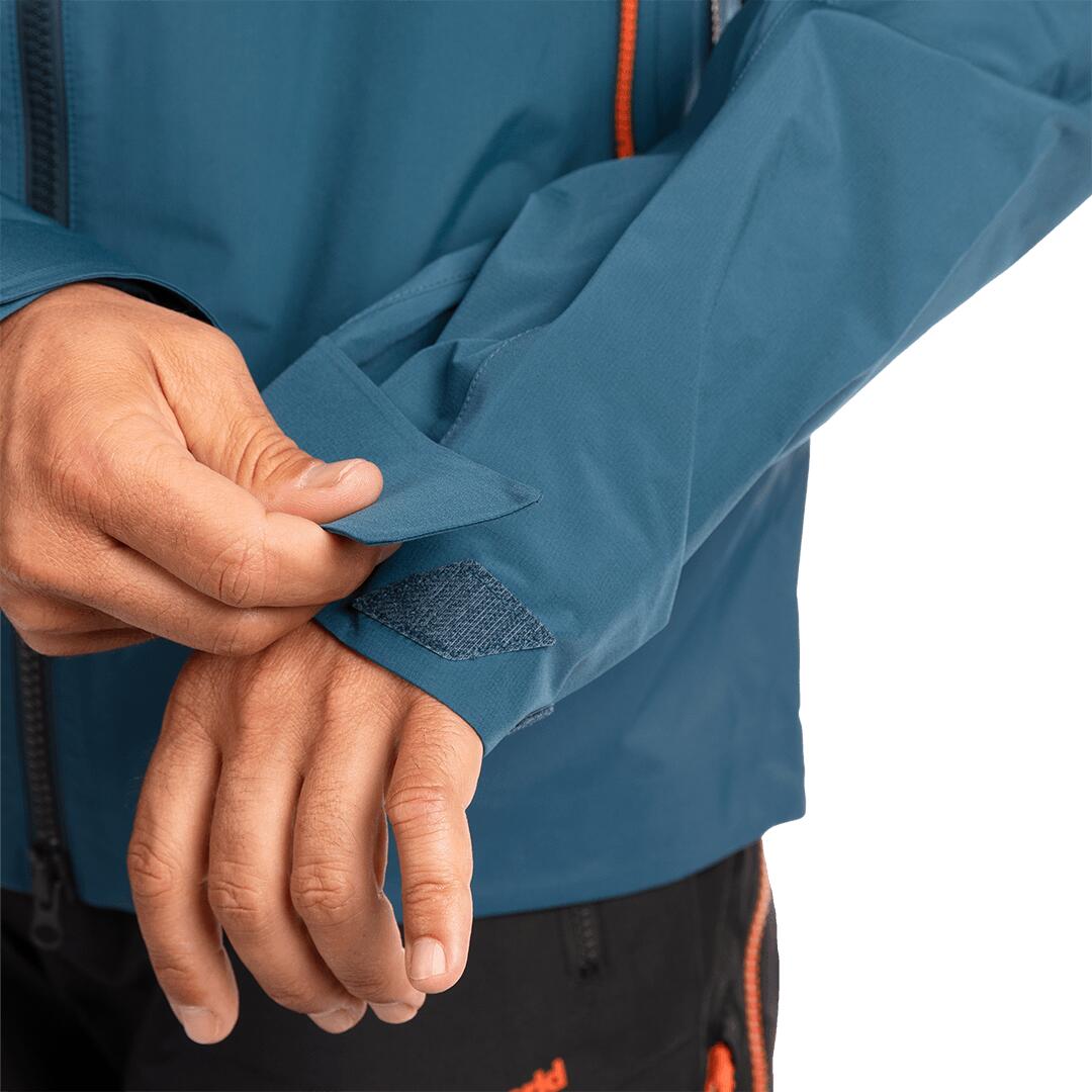 Chaqueta para Hombre Trangoworld Trx2 shell pro Azul/Naranja/Negro Impermeable 7/7
