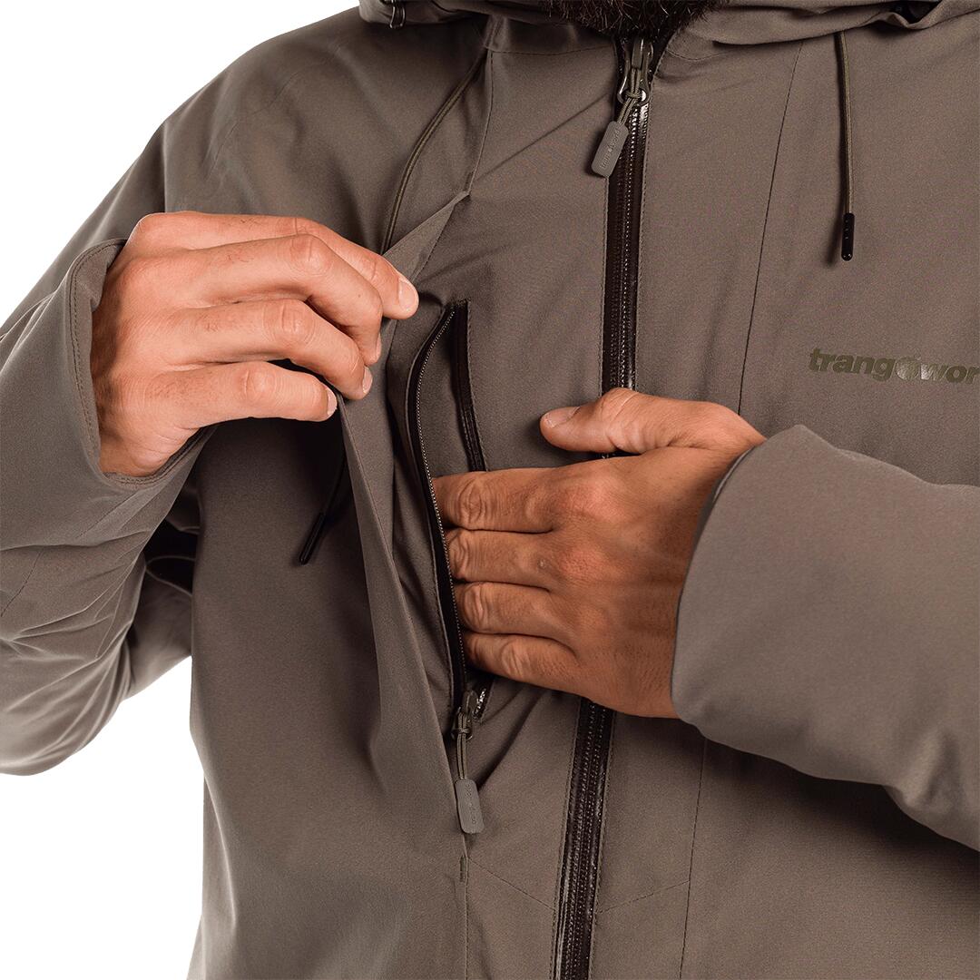 Parka para Hombre Trangoworld Ibort termic Marrón Impermeable 7/7