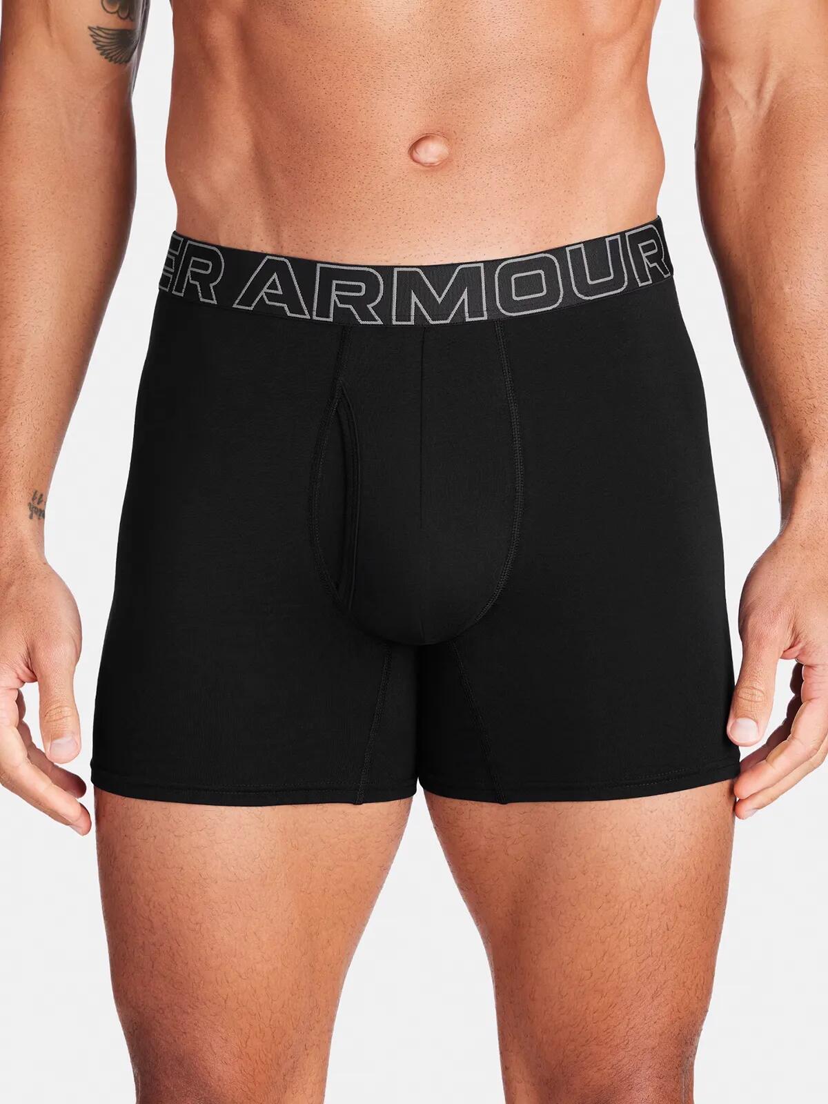 Boxershort Herren 3er Pack Figurbetont-UA PERFORMANCE COTTON - SOLID 6 IN 3PK 3/6