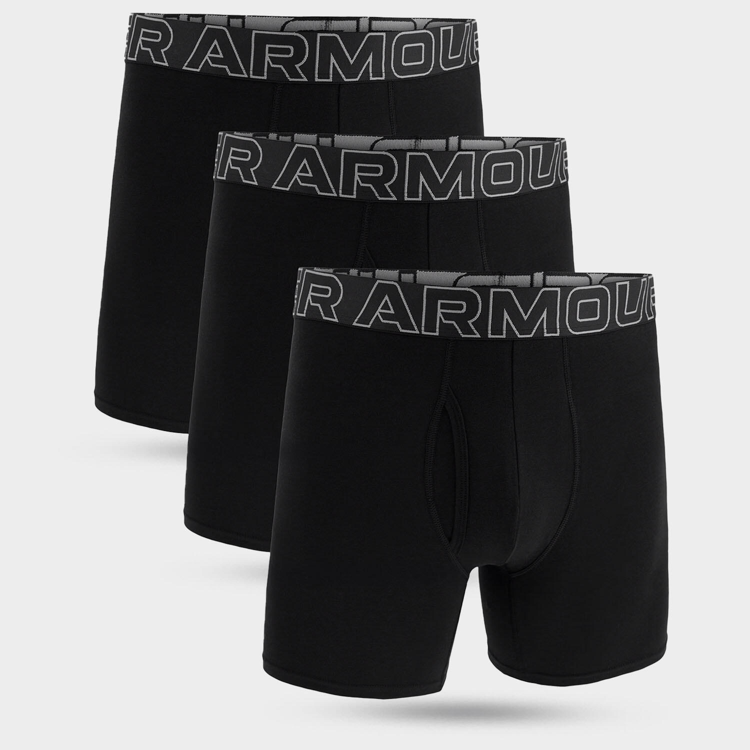 Boxershort Herren 3er Pack Figurbetont-UA PERFORMANCE COTTON - SOLID 6 IN 3PK 2/6