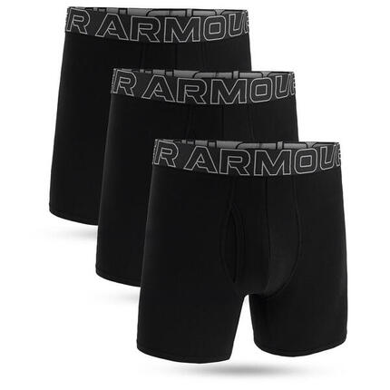Boxershort Herren 3er Pack Figurbetont-UA PERFORMANCE COTTON - SOLID 6 IN 3PK