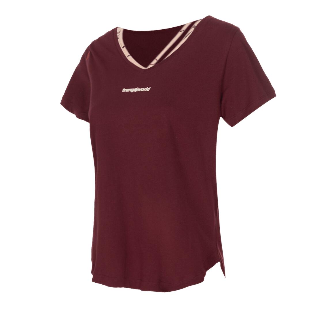 TRANGOWORLD Camiseta para Mujer Trangoworld Garbi comb Rojo