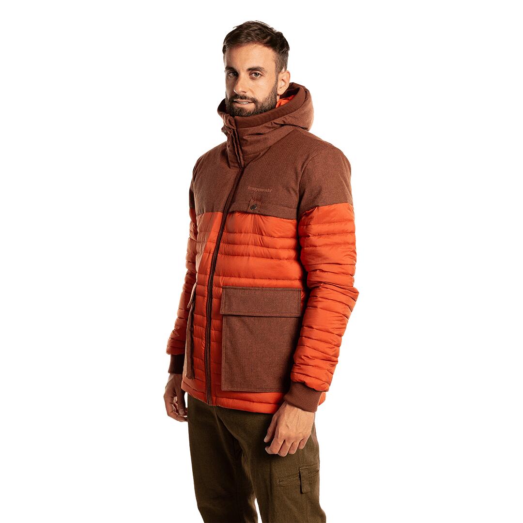 Plumífero para Hombre Trangoworld Datca Marrón/Naranja 180g 600cuin 5/7