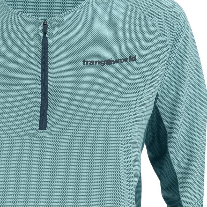 Camiseta manga larga para Mujer Trangoworld Naret Azul/Verde