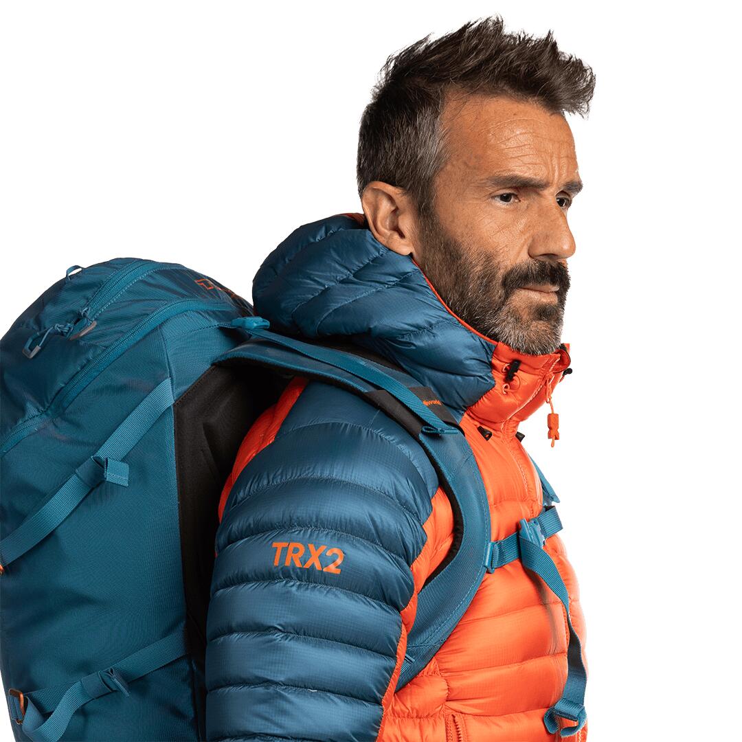 Plumífero para Hombre Trangoworld Trx2 800 pro Naranja/Azul/Negro 180g 800cuin 7/7