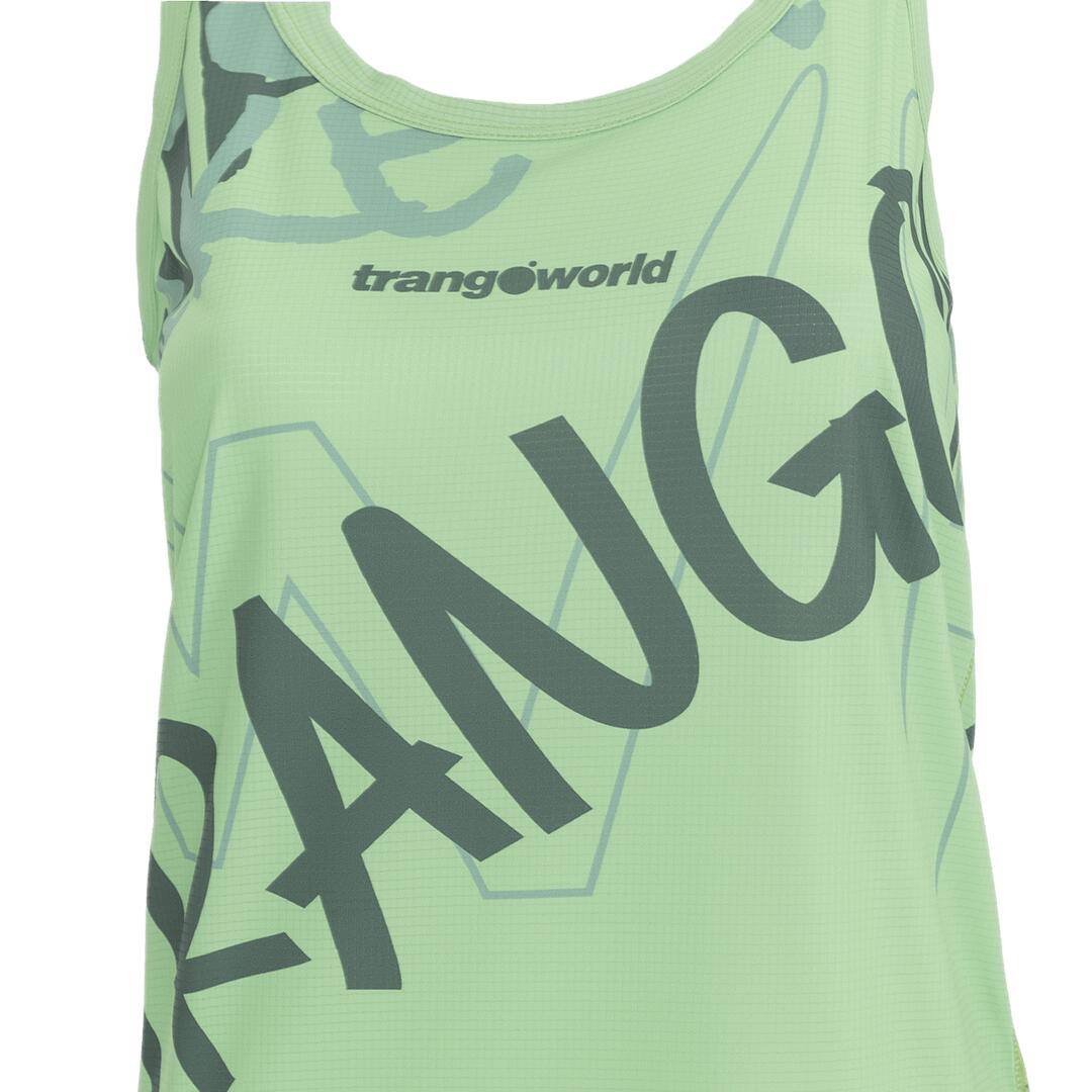 Camiseta de Trail Running para Mujer Trangoworld Senz Verde 2/6