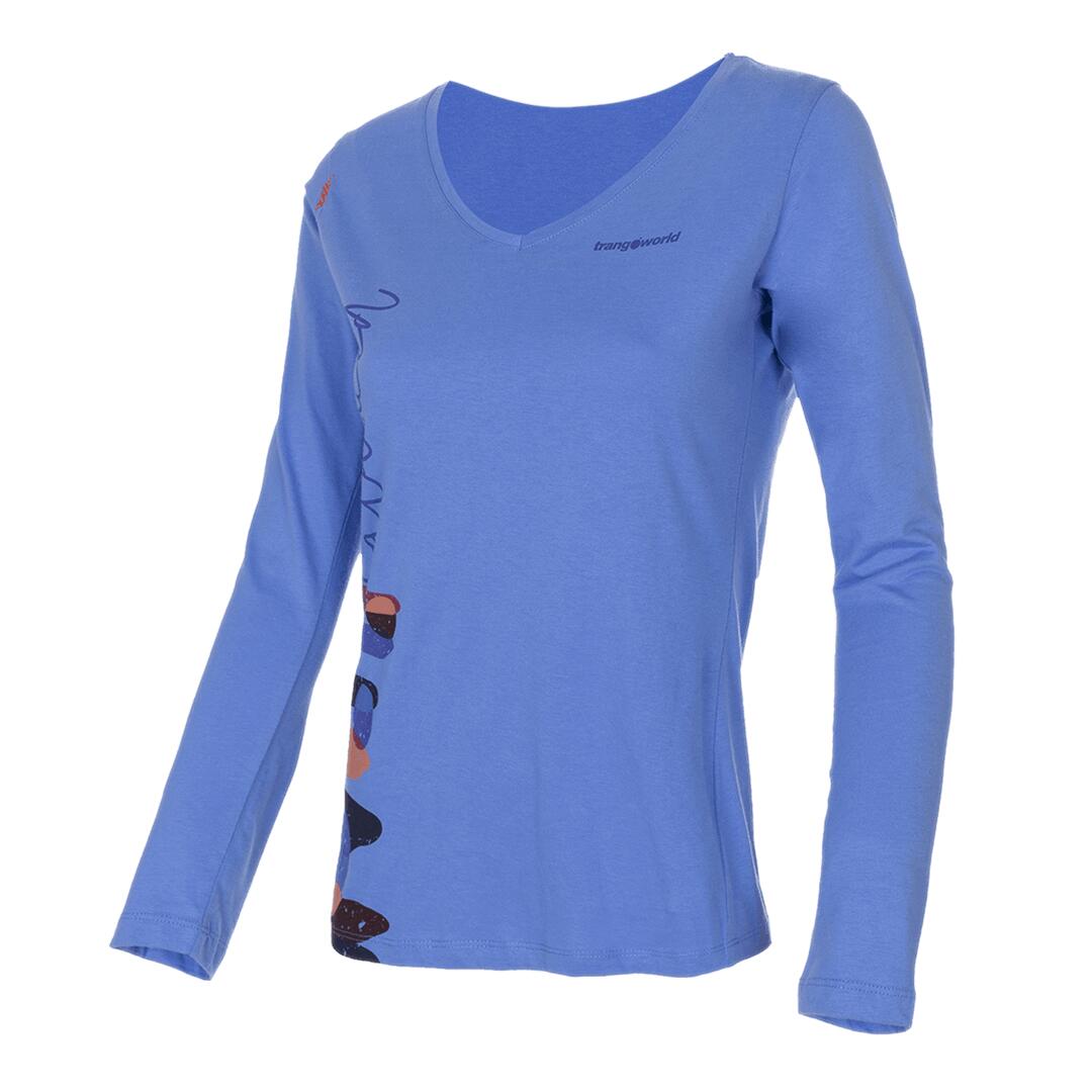 TRANGOWORLD Camiseta manga larga para Mujer Trangoworld Ruesta Azul