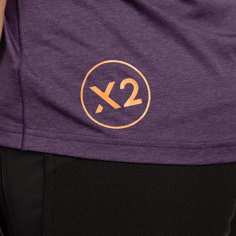 Camiseta para Mujer Trangoworld Trx2 wm pro short Morado protección UV+30