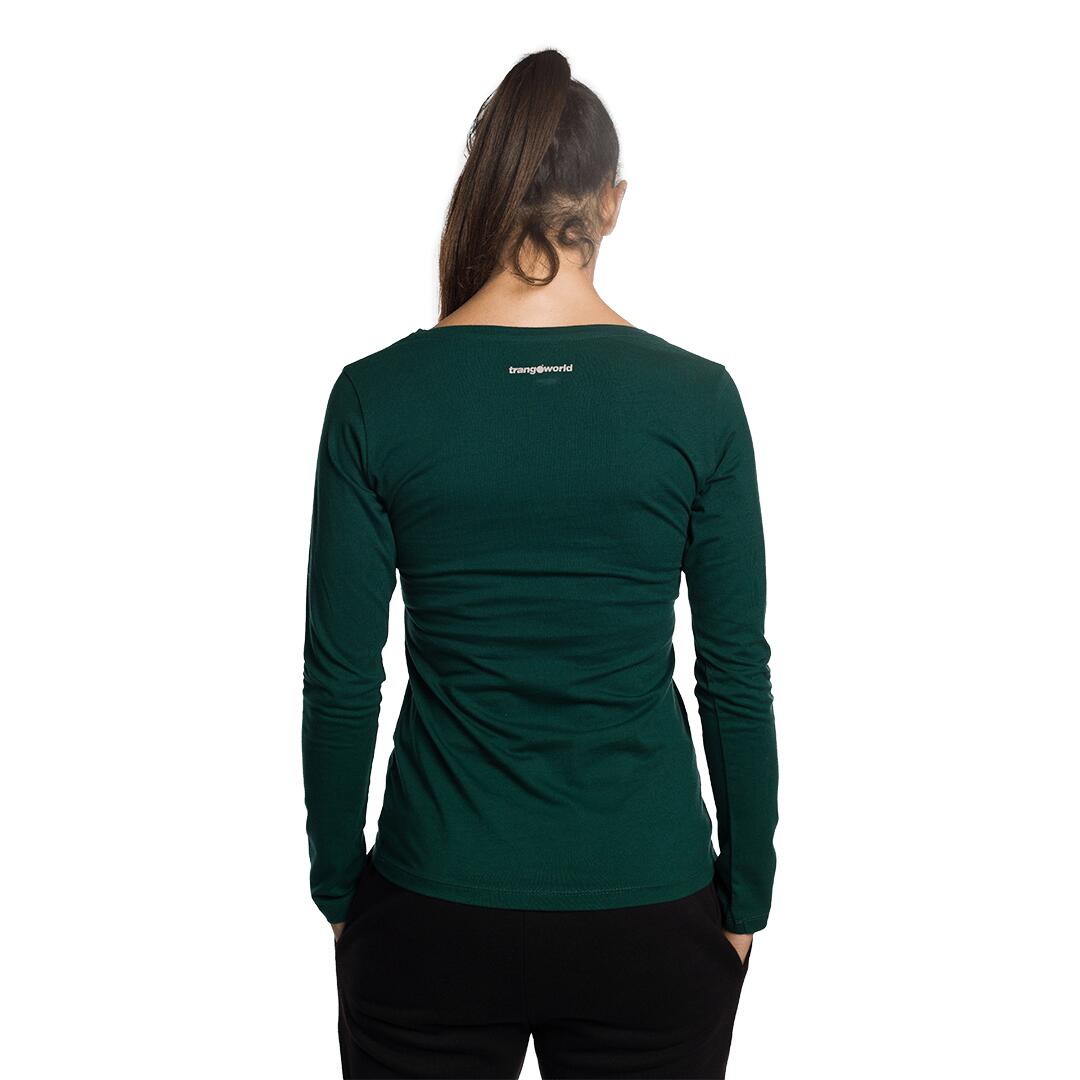 Camiseta manga larga para Mujer Trangoworld Ruesta Verde 4/5