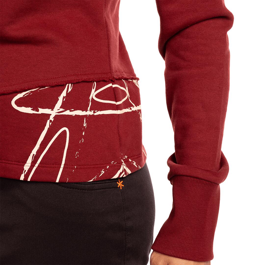 Sudadera para Mujer Trangoworld Rosendal Rojo/Naranja 6/6