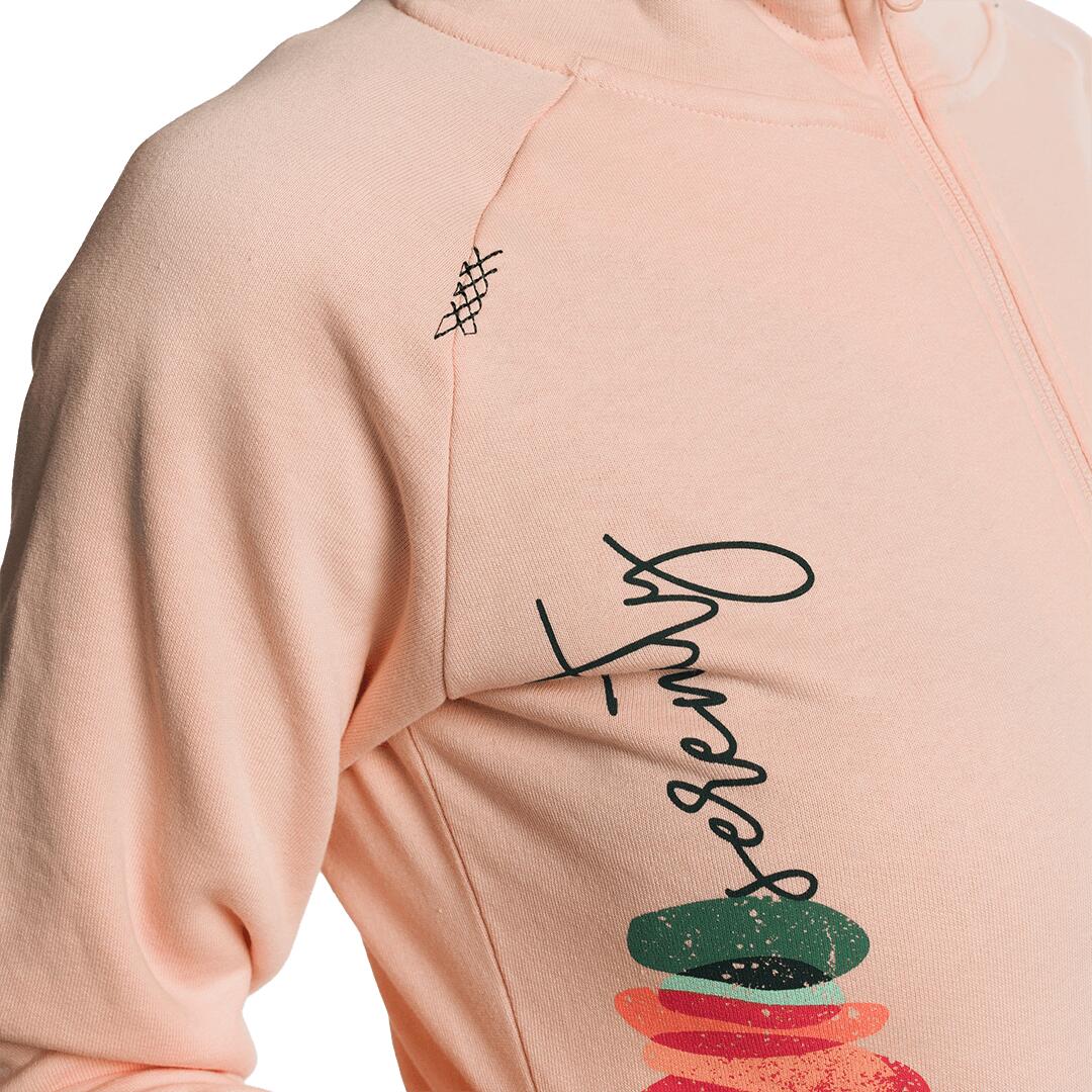 Sudadera con cremallera para Mujer Trangoworld Serenity Naranja/Verde 6/6
