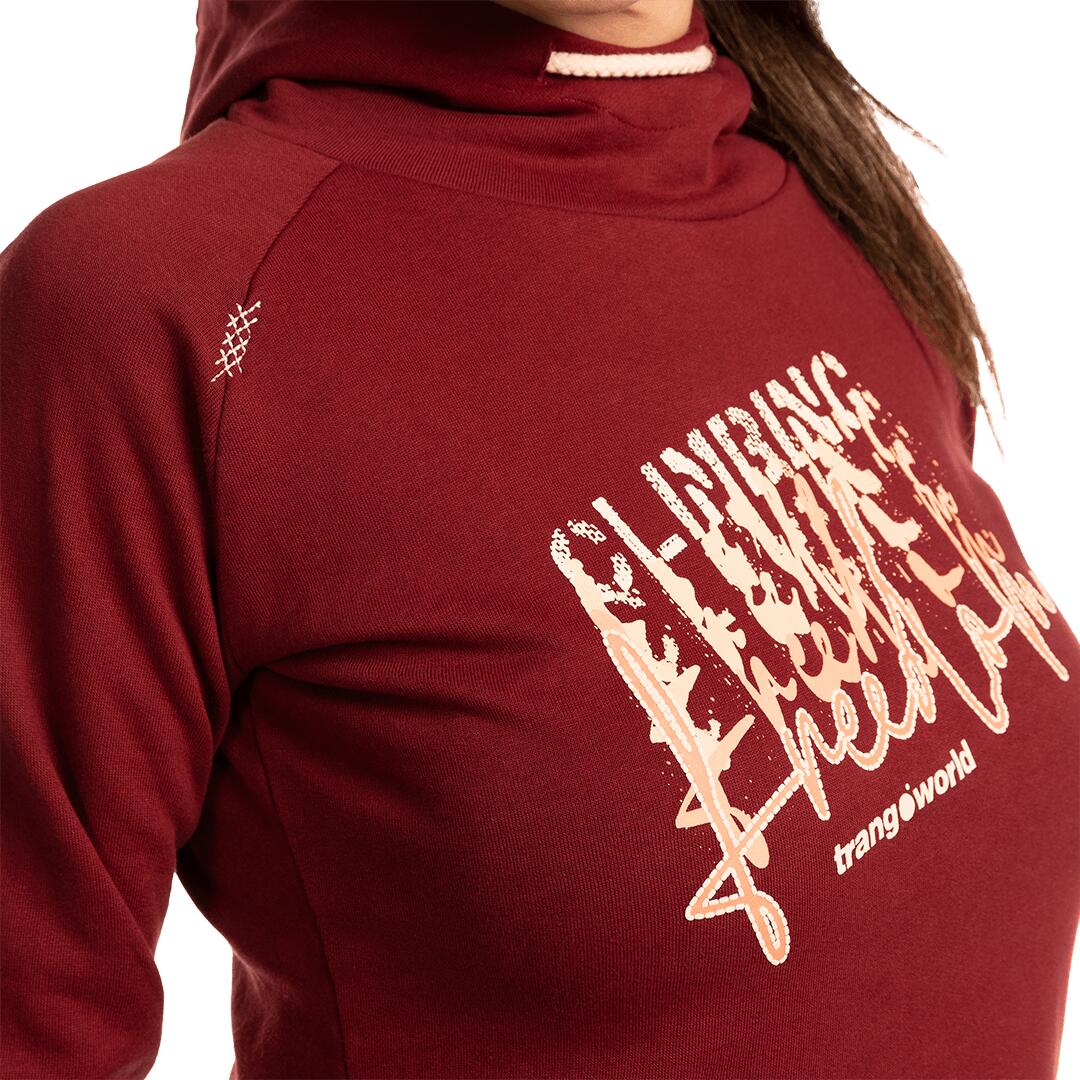 Sudadera para Mujer Trangoworld Rosendal Rojo/Naranja 5/6