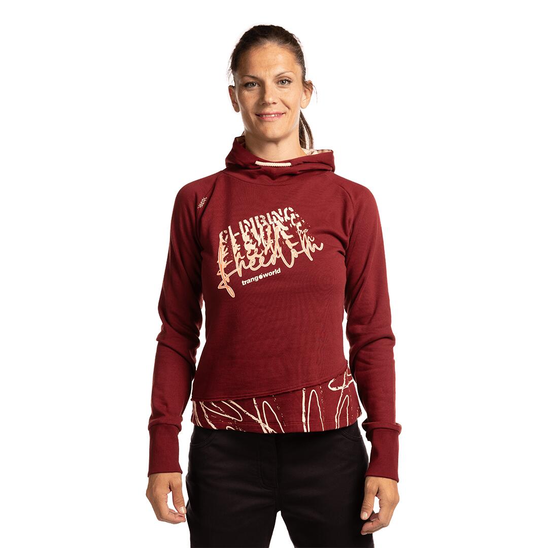 Sudadera para Mujer Trangoworld Rosendal Rojo/Naranja 3/6