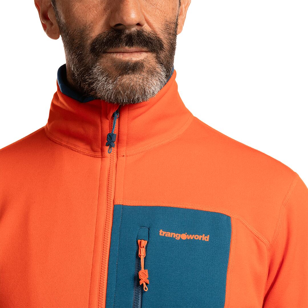 Jersey para Hombre Trangoworld Trx2 stretch pro Naranja/Azul/Negro 7/7