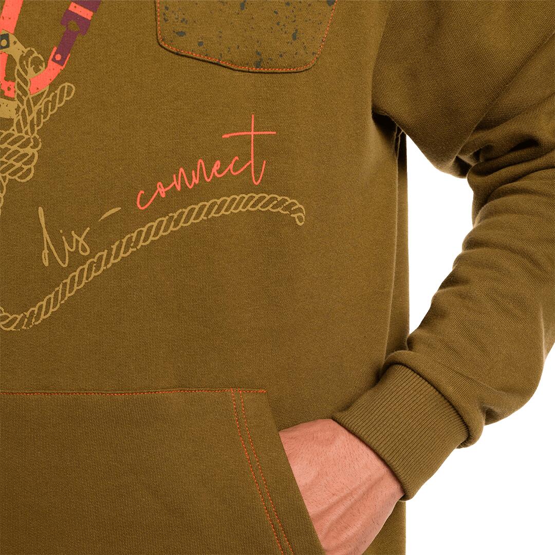 Sudadera para Hombre Trangoworld Disconnect Marrón/Naranja 6/6