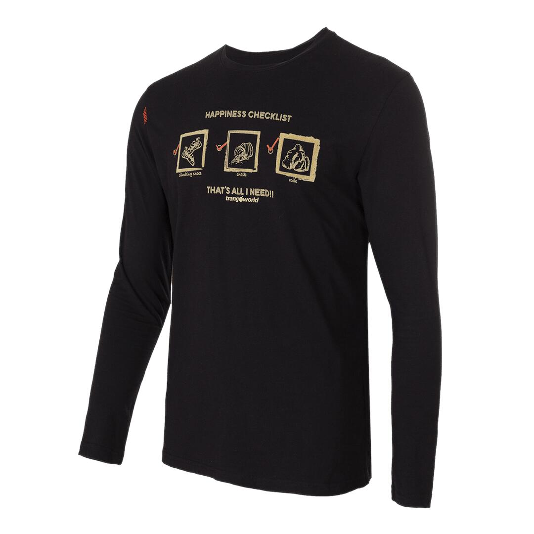 TRANGOWORLD Camiseta manga larga para Hombre Trangoworld Gerena Negro