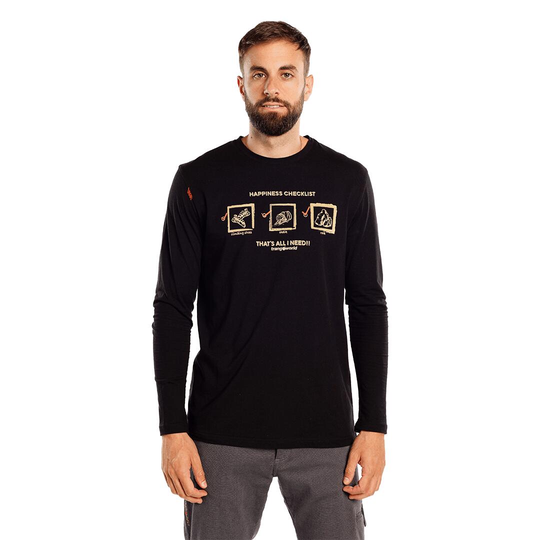 Camiseta manga larga para Hombre Trangoworld Gerena Negro 3/5