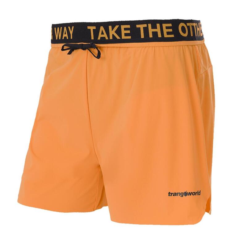 Pantalones cortos de Trail Running para Hombre Trangoworld Servoz Naranja/Negro