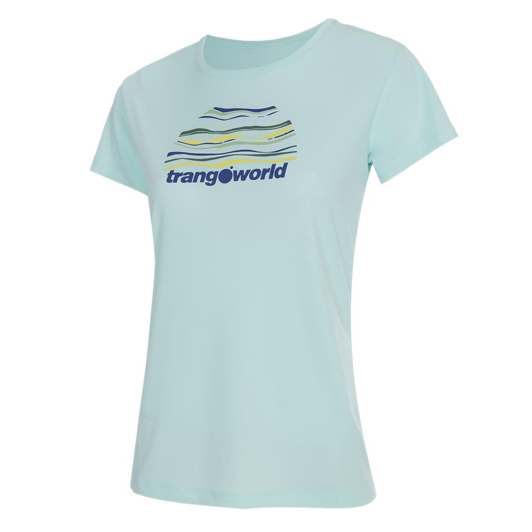 TRANGOWORLD Camiseta para Mujer Trangoworld Sihl Azul protección UV+30