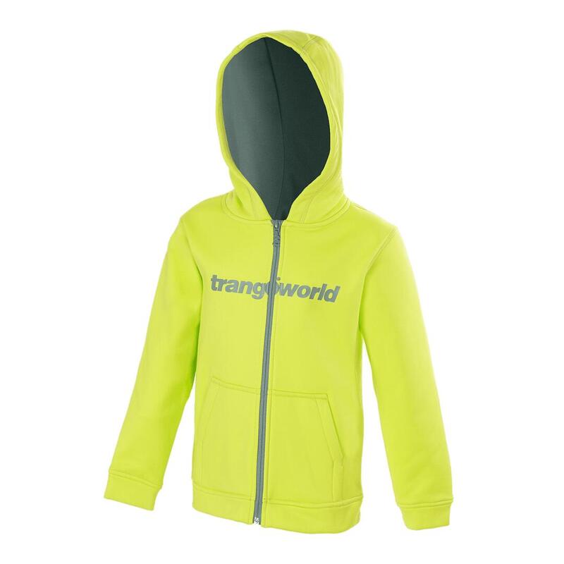 Sudadera con cremallera para niños Trangoworld Oby Verde/Verde