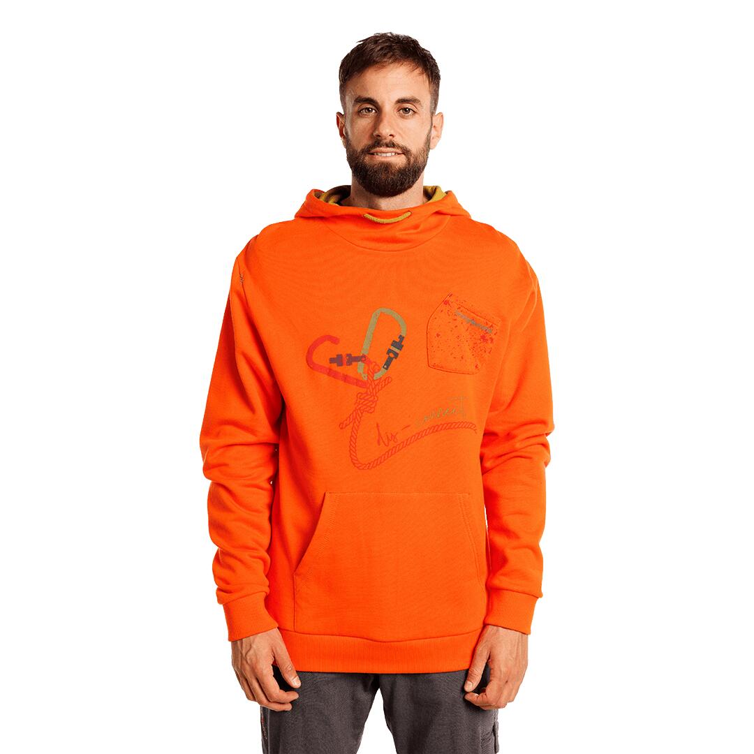 Sudadera para Hombre Trangoworld Disconnect Naranja/Marrón 3/6