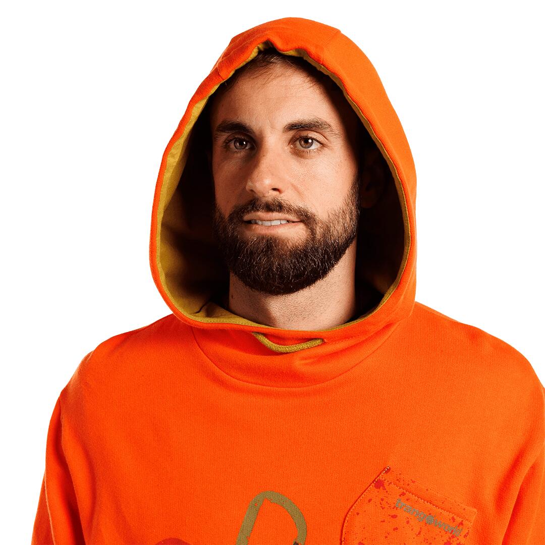 Sudadera para Hombre Trangoworld Disconnect Naranja/Marrón 5/6