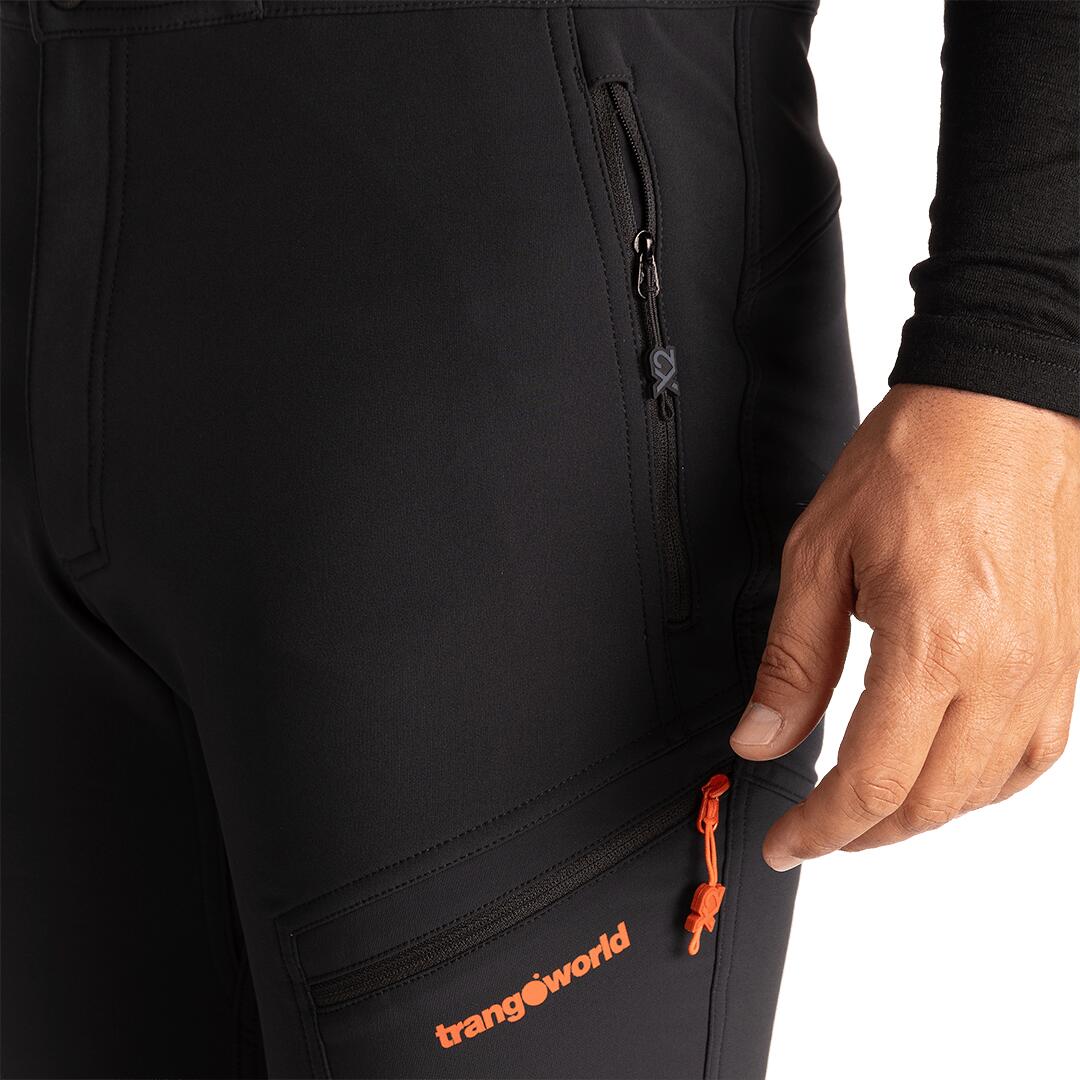 Pantalón para Hombre Trangoworld Trx2 soft pro vd Negro/Negro/Naranja 7/7