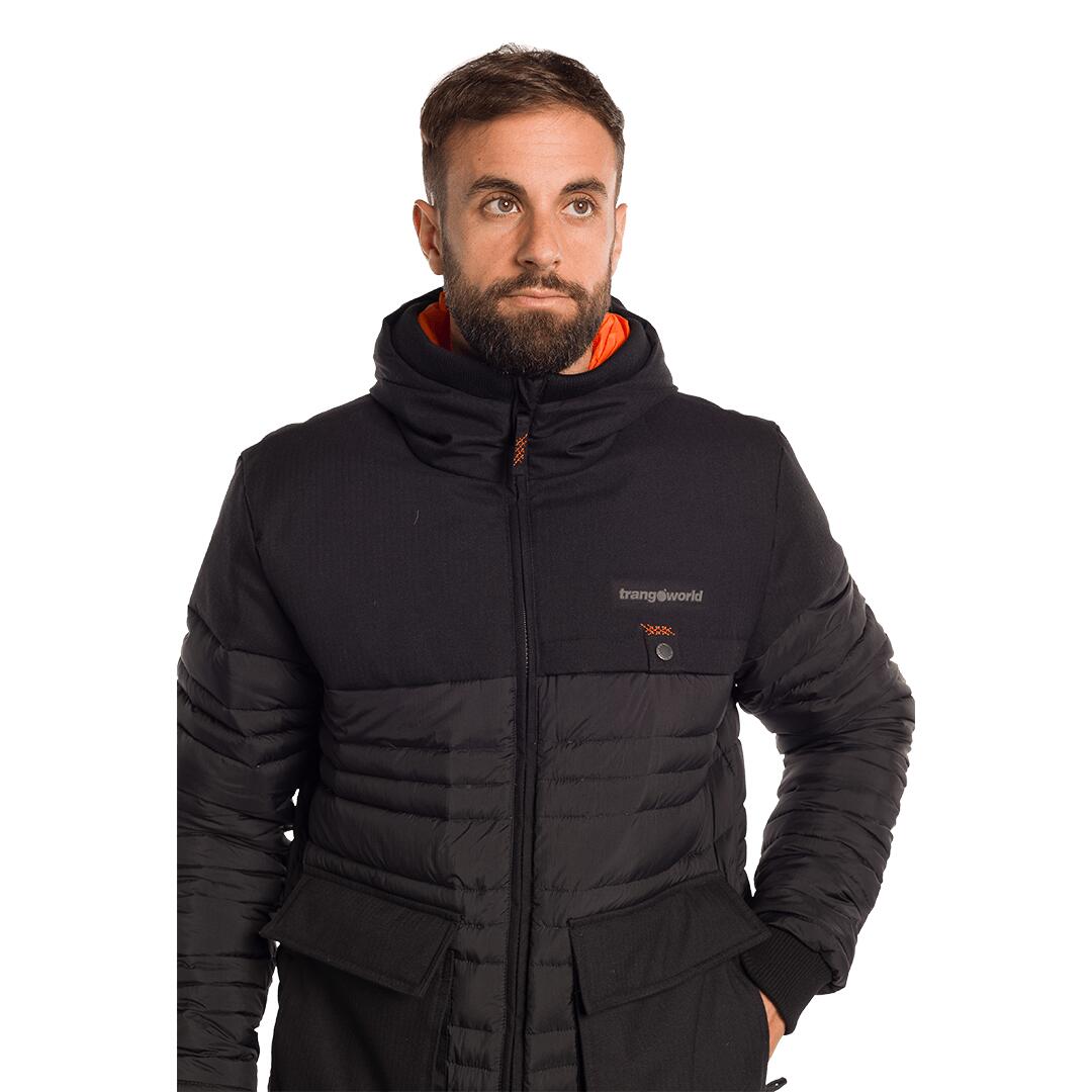 Plumífero para Hombre Trangoworld Datca Negro/Naranja 180g 600cuin 7/7