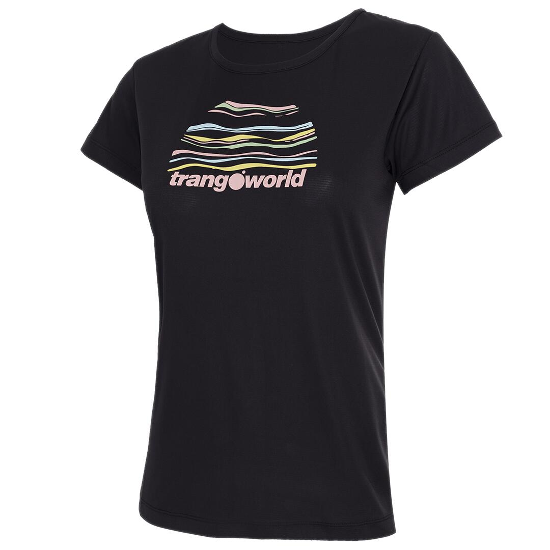 TRANGOWORLD Camiseta para Mujer Trangoworld Sihl Negro protección UV+30