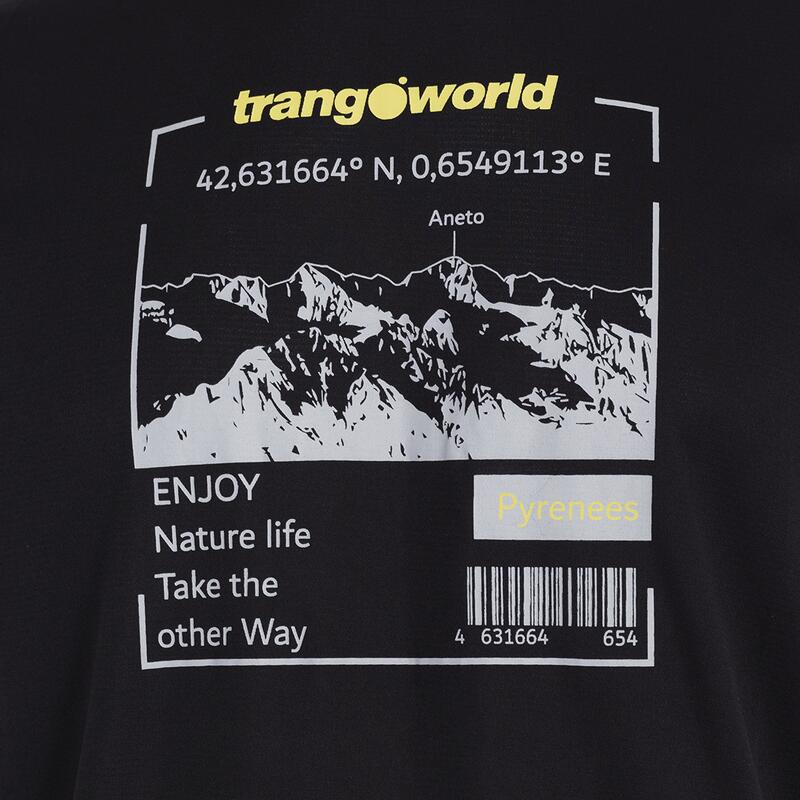 Camiseta para Hombre Trangoworld Aruca Negro protección UV+30