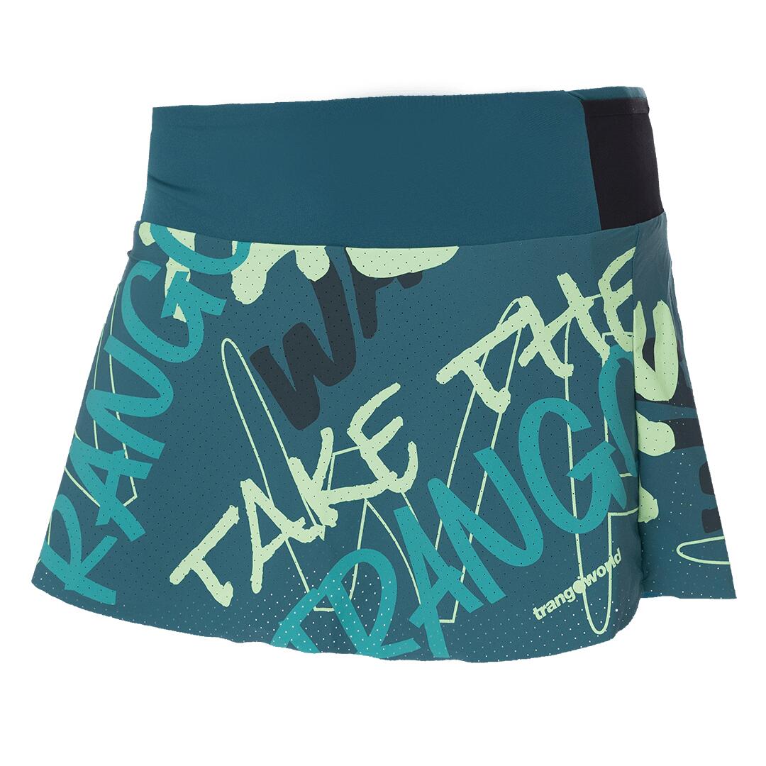 TRANGOWORLD Falda de Trail Running para Mujer Trangoworld Arruiz Azul/Negro