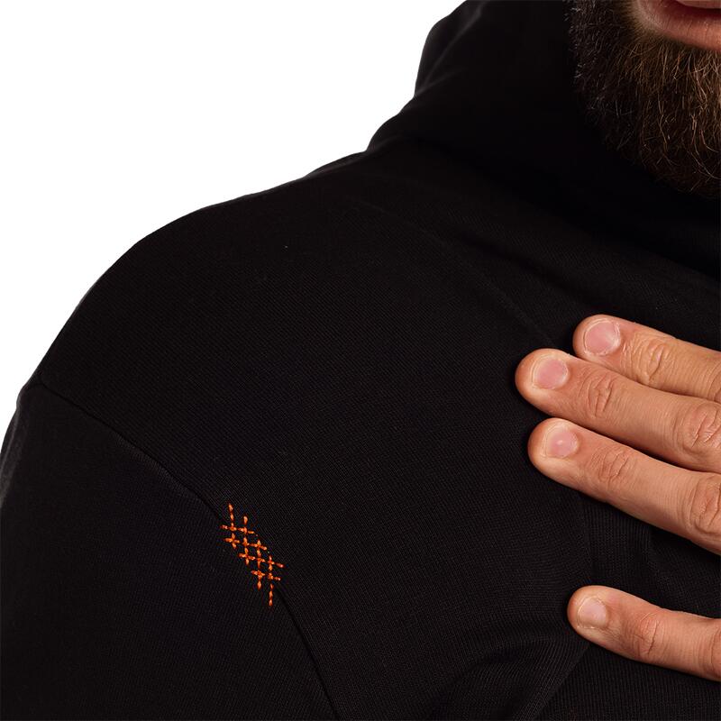 Sudadera con cremallera para Hombre Trangoworld Vadiello Negro/Marrón