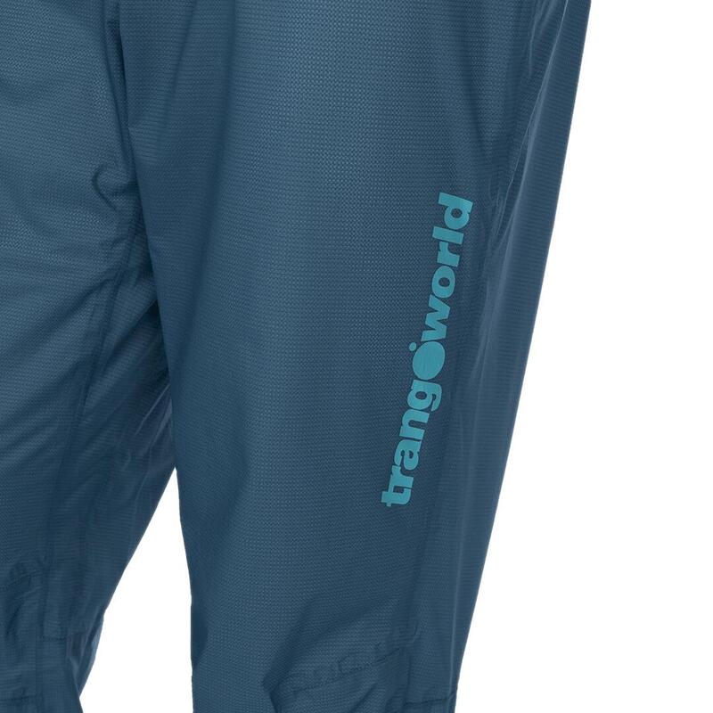 Pantalón de Trail Running Trangoworld Combal Azul/Negro Impermeable Transpirable