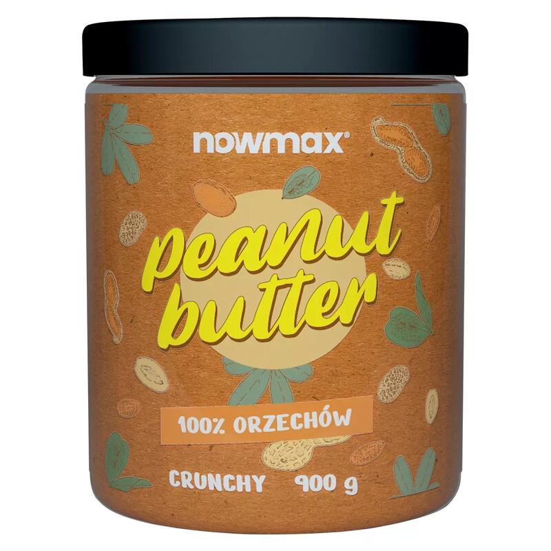 nowmax Masło Orzechowe 900 g Crunchy KREM