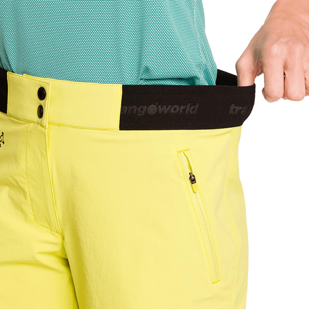 Pantalones cortos para Mujer Trangoworld Stora Amarillo/Negro 7/7