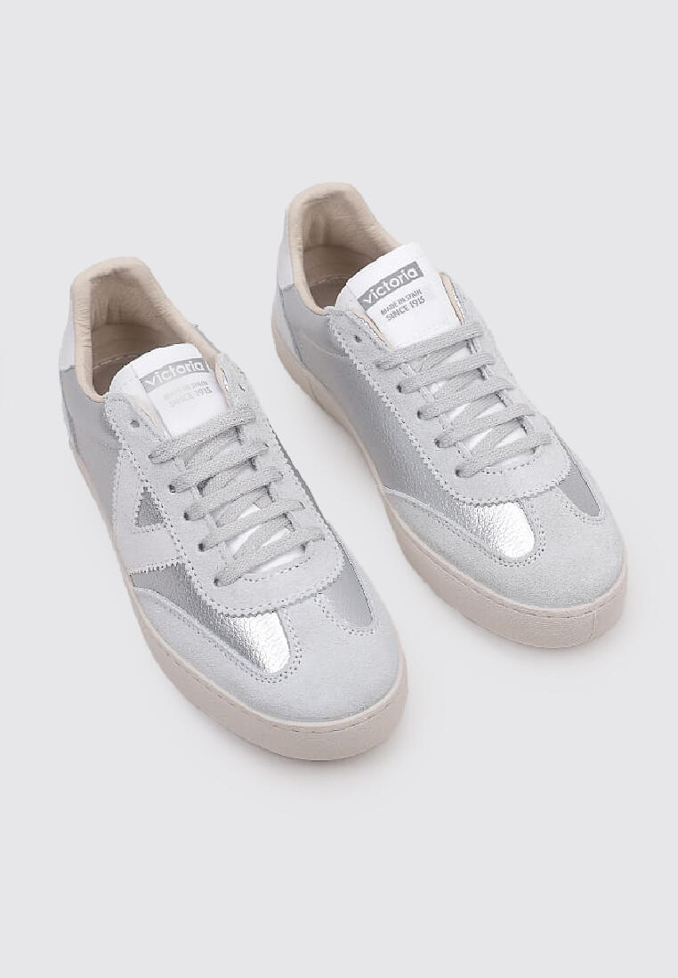 Sneakers Deportivas Mujer Victoria BERLÍN CICLISTA METALIZADO Plateado