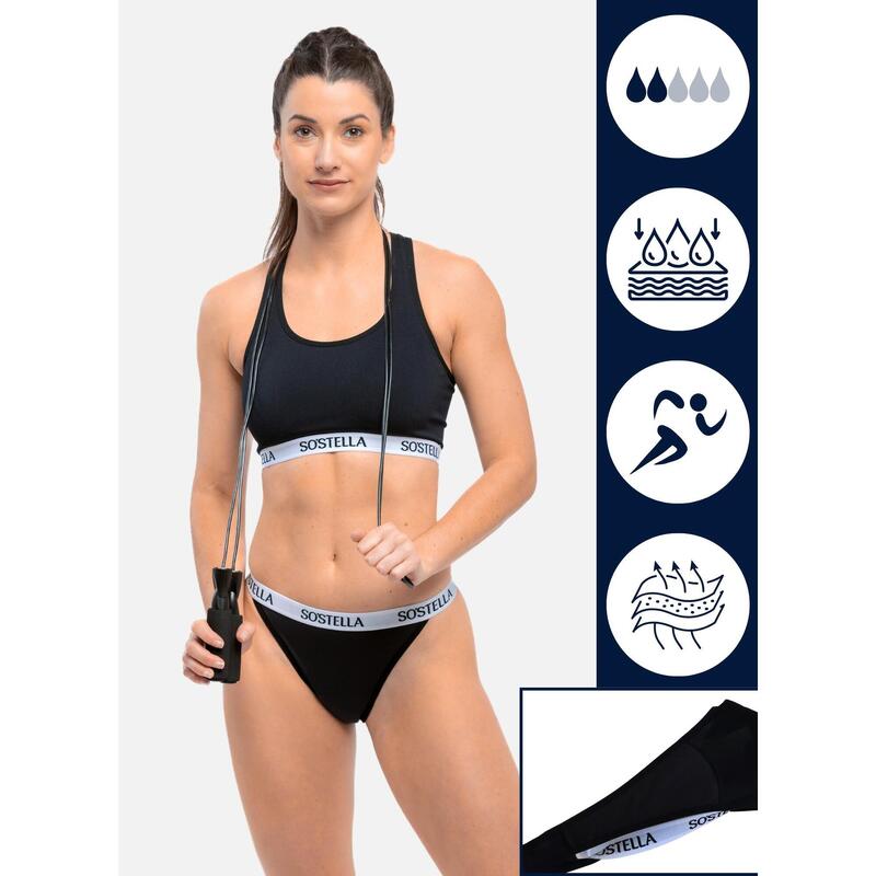 Tanga menstrual deportivo - Absorbente y transpirable - El N°2