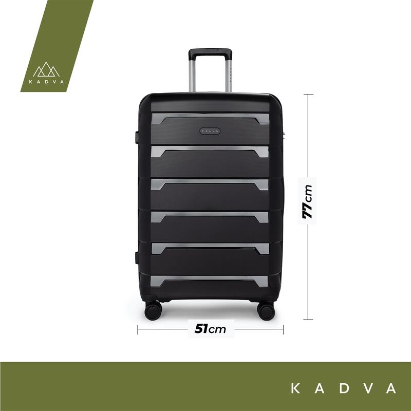 KADVA Cayes reiskoffer 113 l zwart 113 l