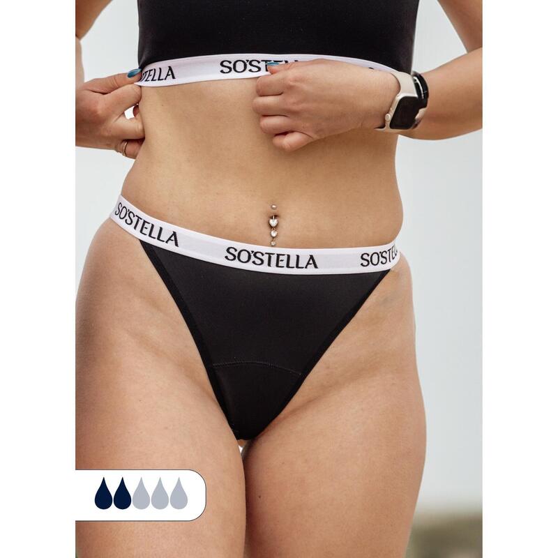 Tanga menstrual deportivo - Absorbente y transpirable - El N°2