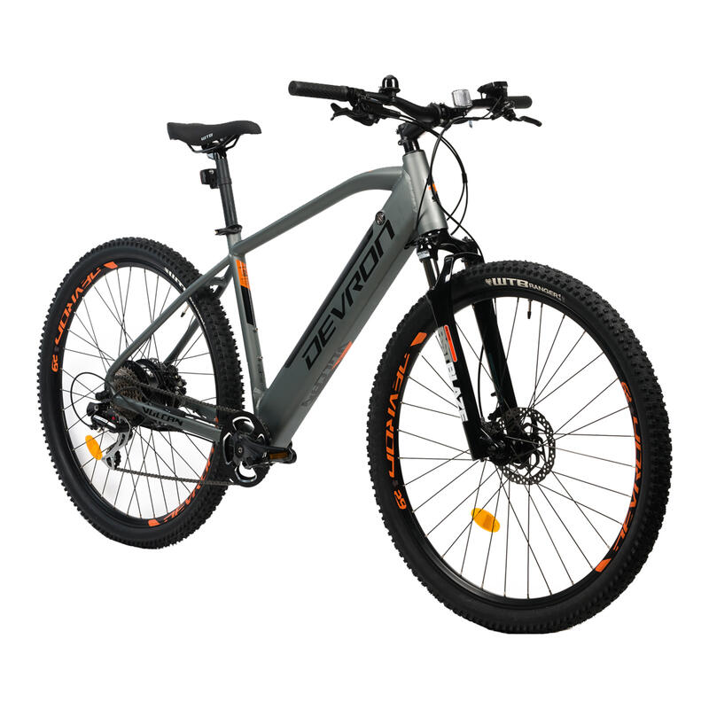 Devron Vulcan elektromos kerékpár - 29 hüvelykes, hosszú, szürke